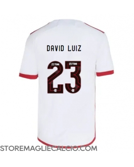Flamengo David Luiz #23 Maglia Gara Trasferta Repliche 2024-25 Maniche Corte